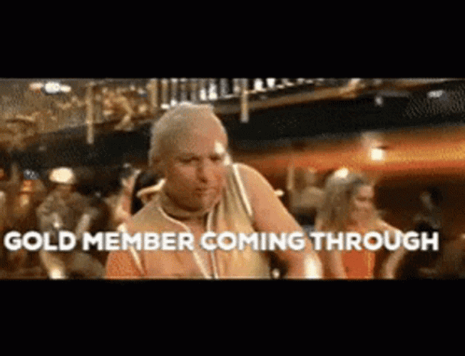 Gold Member Coming Through GIF