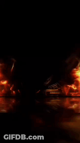 Gold Number 13 On Black Background GIF