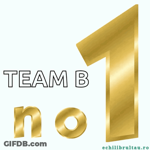 Gold Number Team B No.1 GIF