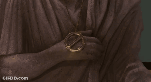 Gold Ring With Letter E GIF