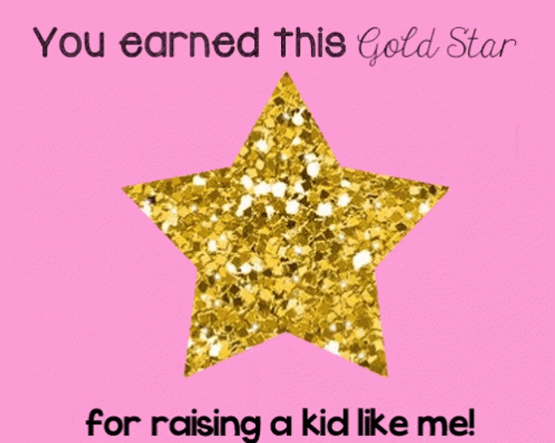 Gold Star Thank You Mom GIF