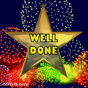 Gold Star Well Done GIF