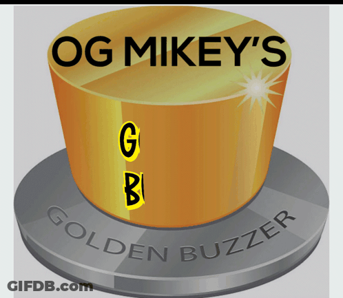 Gold Top Hat With OG Mikey's Golden Buzzer GIF