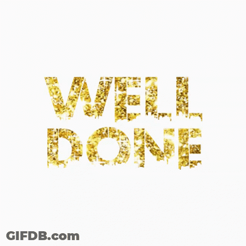 Gold Well Done Congratulations GIF