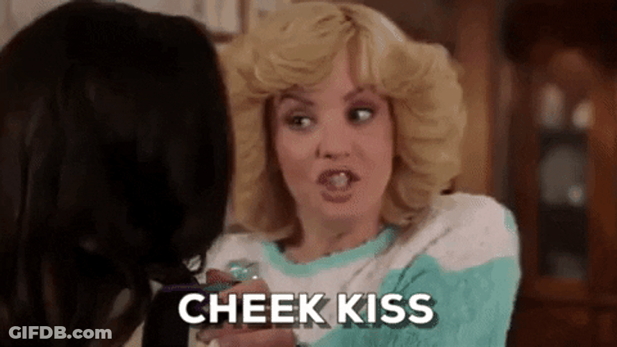 Goldbergs Schooled Cheek Kiss Beverly Goldberg GIF