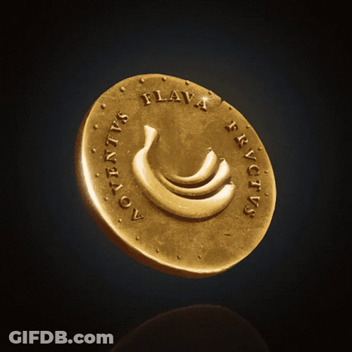 Golden Banana Coin GIF