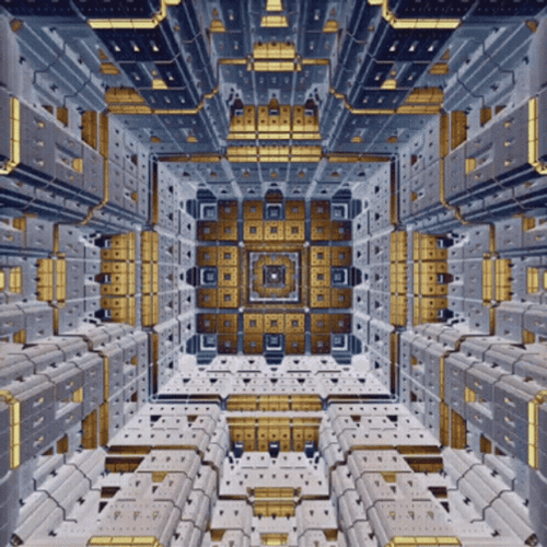 Golden Box Fractal GIF