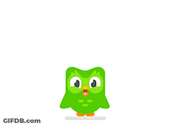 Golden Duolingo Transformation GIF