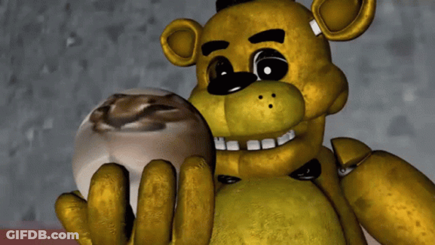 Golden Freddy Ball Spinning GIF
