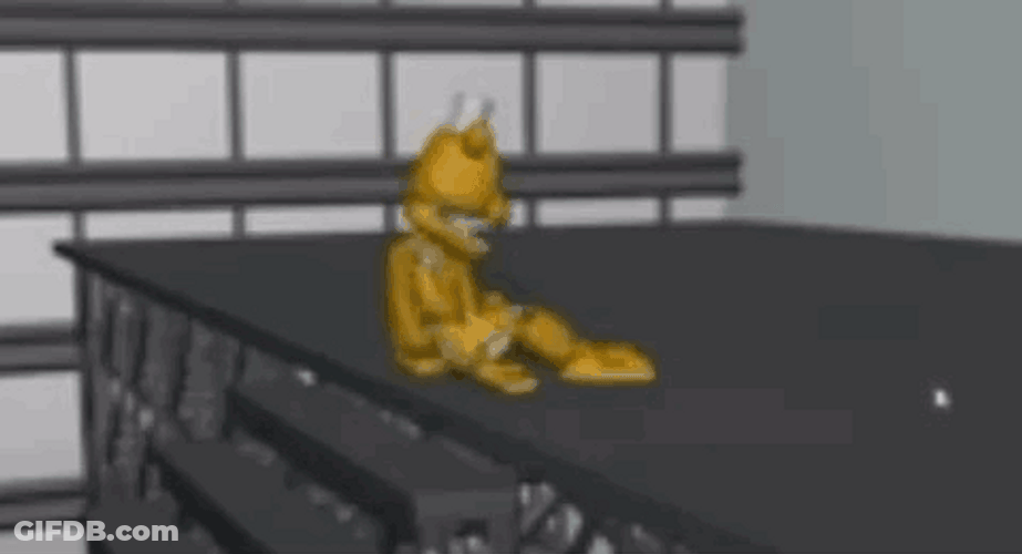 Golden Freddy Body Scattered GIF
