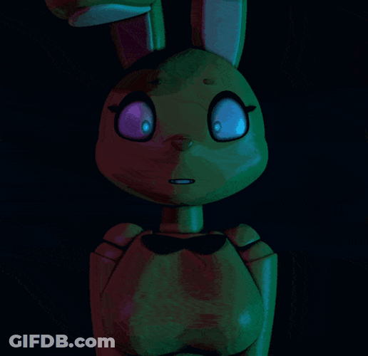 Golden Freddy Girl Friend Blinking GIF