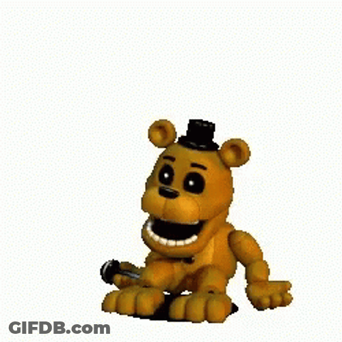 Golden Freddy Head Shaking GIF