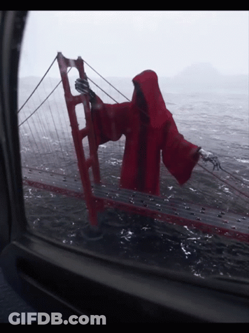 Golden Gate Grim Reaper Halloween GIF