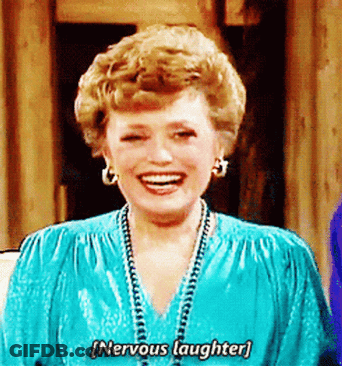 Golden Girls Blanche Devereaux Awkward Smile GIF