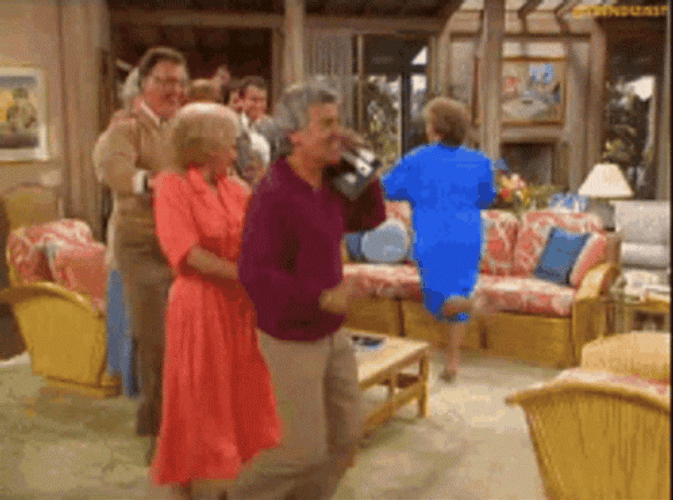 Golden Girls Conga Dance GIF