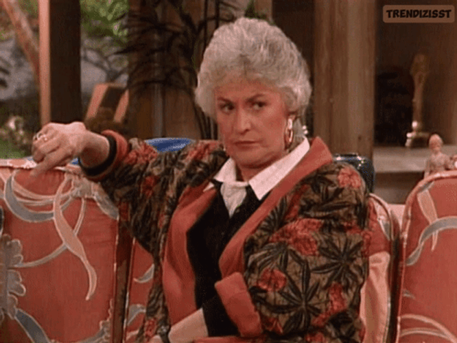 Golden Girls Scary Stare GIF