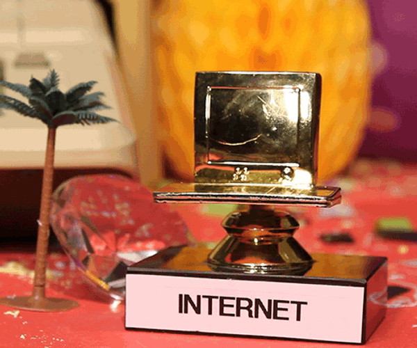 Golden Internet Trophy GIF