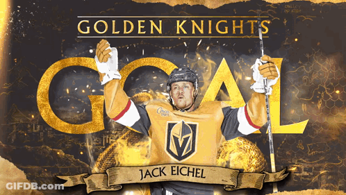 Golden Knights Ad Jack Eichel GIF