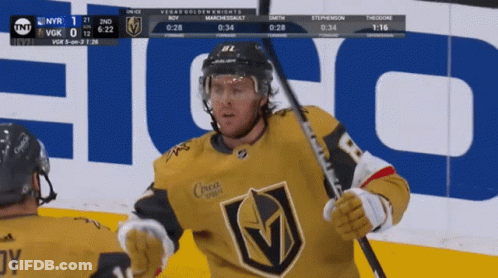 Golden Knights Vs Manchester Devils Hockey Game GIF
