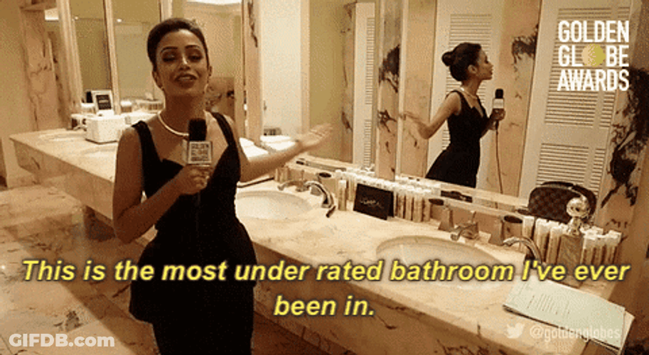 Golden Shower Bathroom Underrated Rich Life GIF