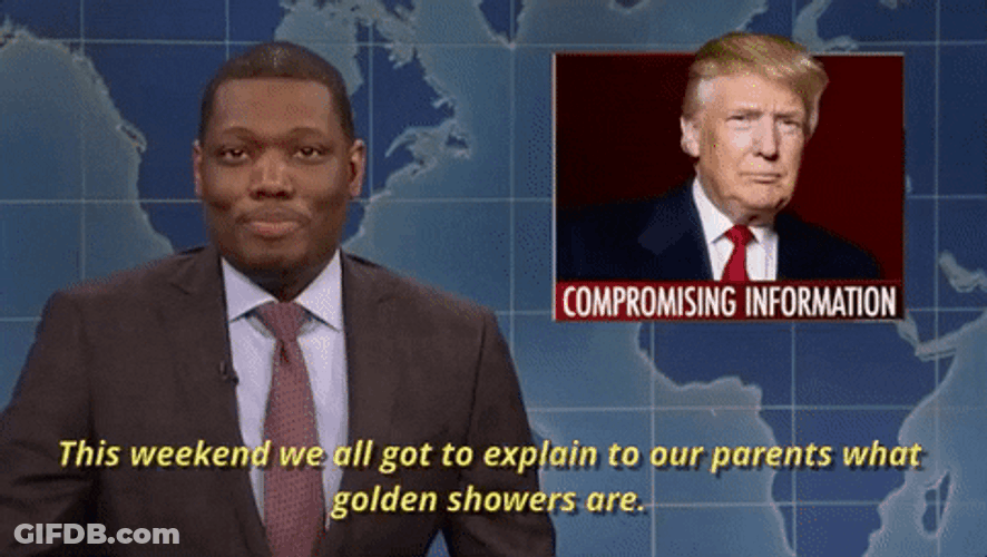 Golden Shower Michael Che Saturday Night Live GIF