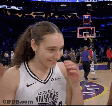 Golden State Valkyries Female Basketball Player Smiling GIF