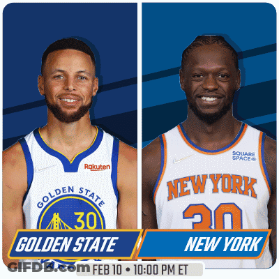 Golden State Warriors And Knicks Game GIF