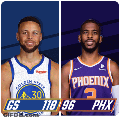 Golden State Warriors And Phoenix Suns Basketball Players GIF