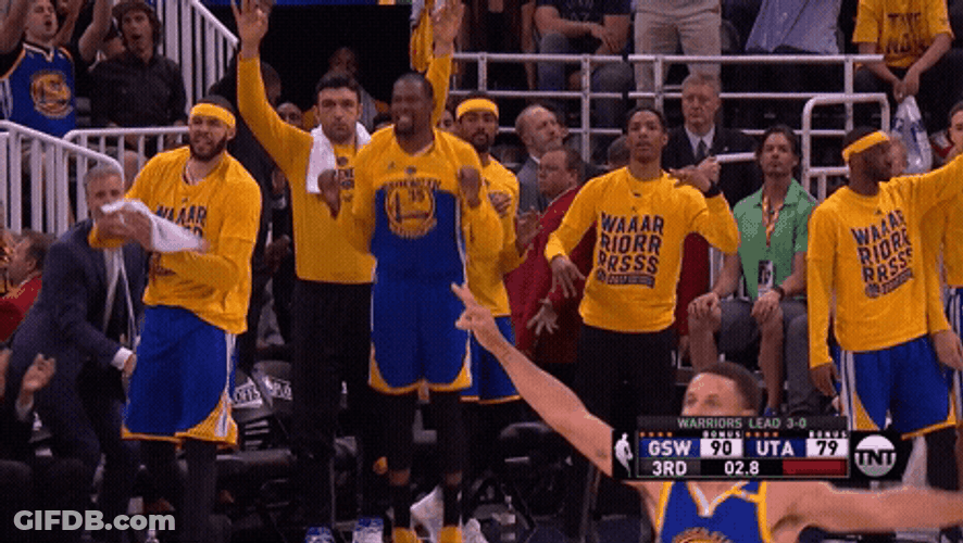 Golden State Warriors Celebrating GIF