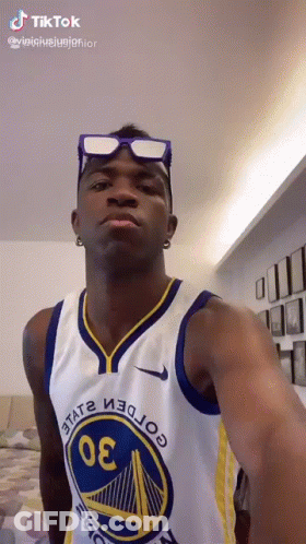 Golden State Warriors Fan Taking Selfie With Sunglasses GIF