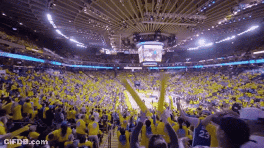 Golden State Warriors Fans Cheering GIF