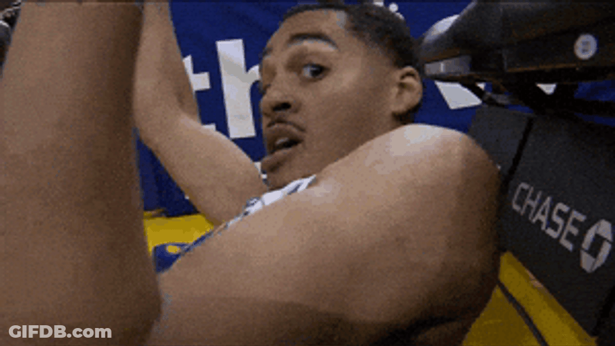 Golden State Warriors Jordan Poole Lying On Floor GIF