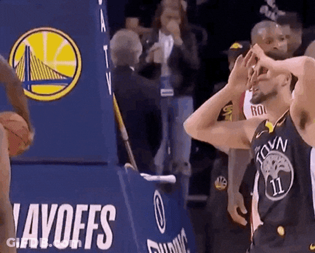 Golden State Warriors Klay Thompson Hand Goggles GIF