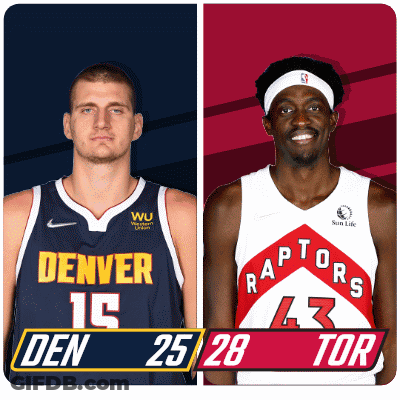 Golden State Warriors Player And Denver Nuggets Player GIF