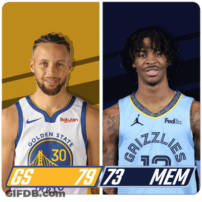 Golden State Warriors Player And Grizzlies Player GIF