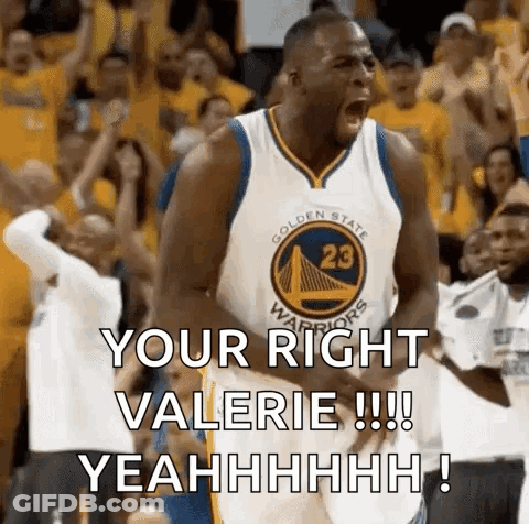 Golden State Warriors Player Screaming At Crowd GIF