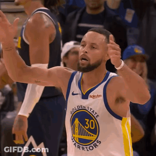 Golden State Warriors Player Stephen Curry Gives A Thumbs Up GIF