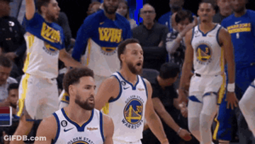 Golden State Warriors Stephen Curry Chest Pound GIF