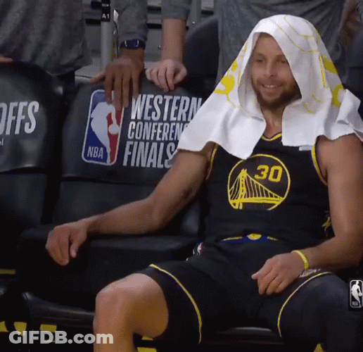 Golden State Warriors Stephen Curry Resting GIF