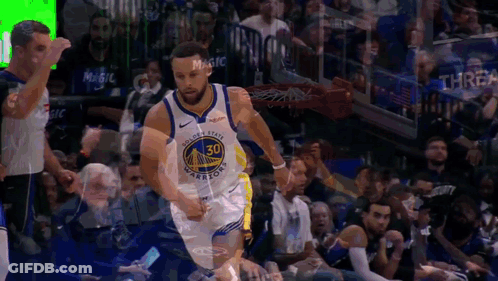 Golden State Warriors Stephen Curry Running GIF