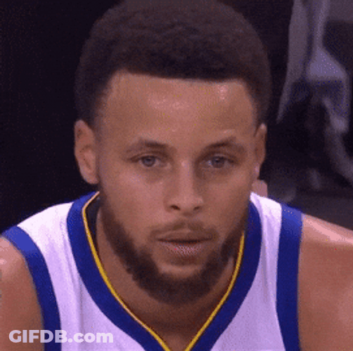 Golden State Warriors Stephen Curry Shaking Head GIF