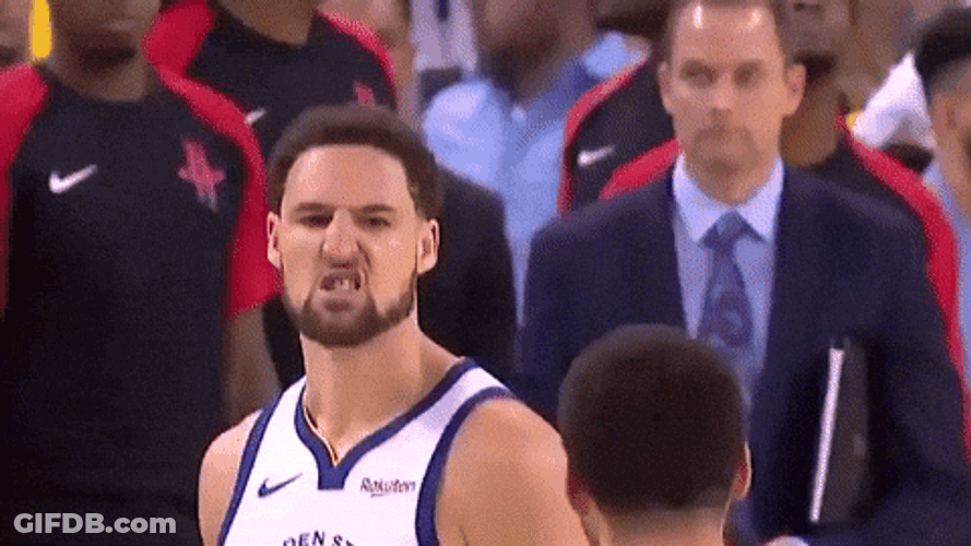 Golden State Warriors Stephen Klay Chest Bump GIF