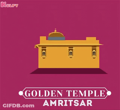 Golden Temple Amritsar Illustration GIF
