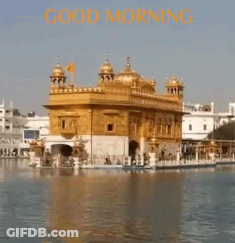 Golden Temple Good Morning GIF