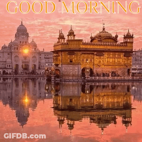 Golden Temple Good Morning GIF
