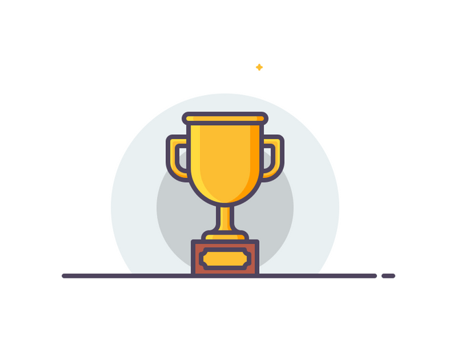 Golden Trophy Win GIF
