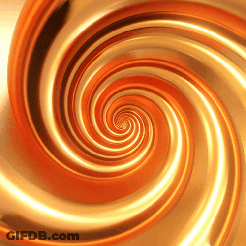 Golden Vortex Spinning Fast GIF