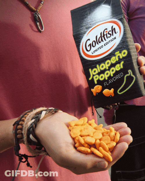 Goldfish Crackers Black Box GIF