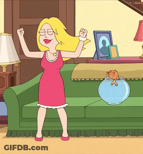 Goldfish Dancing Alongside Francine Smith American Dad GIF