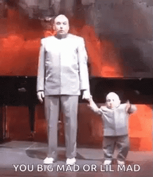 Goldmember Big Mad Or Lil Mad GIF